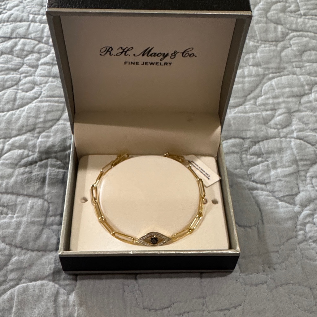 R. H. Macy&Co. Fine Jewelry Gold Bracelet With Black Accent